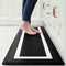 Finchitty Kitchen Mat, Cushioned Anti Fatigue Mat for Kitchen Floor, 17.3"x28", Anti Skid Waterproof Kitchen Rug, Heavy Duty PVC Ergonomic Comfort Mat for Kitchen, Sink, Office and Laundry, Black