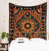 Raajsee Sun And Moon Tapestry Aesthetic- Burning Sun With Stars Mystic Wall Hanging Tapestries Hippie- Golden Celestial Tapestrys For Bedroom- Indie Wall Tapastry Hippie Room D©cor 82x92 inch