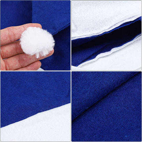 URATOT 16 Pack Christmas Non-Woven Santa Hats for Christmas Costumes Decoration