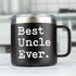 Uncle Gifts | Best Uncle Ever | 14 Ounce Stainless Steel Travel Tumbler/Mug With Sliding Lid for Coffee and All Drinks | Unique Mug For | Funny Gift From Niece Nephew Sister (14 Ounce) by JENVIO