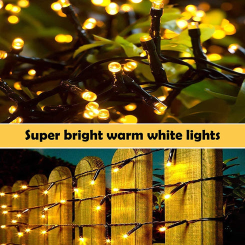 XUNXMAS 800 LED Christmas String Lights Indoor Outdoor 272ft Super Long Warm White Christmas Tree Lights, 8 Lighting Modes UL Certified Waterproof Fairy Lights for Christmas Patio Party Decor