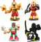 Akedo Ultimate Arcade Warriors - Warrior Collector 4 Pack - 3 Mini Battling Action Figures: Battlemax, Loco Grande & Mizuchi and one Hidden Mini Battling Action Figure!, Multicolor (14248)