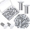 120 Pieces Wall Switch Plate White Screws 5/16 Inch Long 6-32 Thread Switch Cover Metal Panels Screws Oval Head Replacement Socket Screws Milling Slot Screws for Wall Light Switch Panels (White)