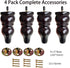 6 inch Legs for Furniture Set of 4 Wood Couch feet Set of 4 for Sofa Armchair Ottoman Coffee Table etc (6 inch Legs)