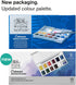 Winsor & Newton Cotman Water Colour Paint Sketchers' Pocket Box, Half Pans, 13 count (12 colors and a brush)