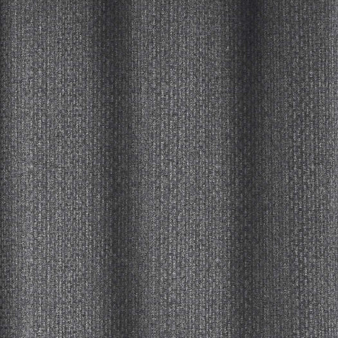 Amazon Basics 100% Blackout Basket Weave Window Panel with Grommets and Thermal Insulated, Noise Reducing Blackout Liner - 52" x 54", Graphite Grey