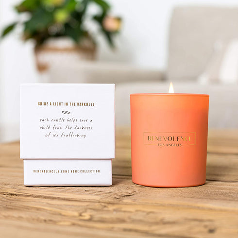 Hibiscus & Palmwood Scented Candles, Scented Candle | Highly Scented Candles for Home, 8 oz 45 Hour Burn | All Natural Soy Candles, Soy Candle, Aromatherapy Candle with Pink Glass Jar