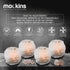Mockins 2.5 lbs 4 Pack Natural White Himalayan Salt Tea Light Candles Holder | Great Room Decor
