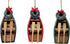 Row Boat Christmas Ornament, Nautical Keepsake, 4 Inches, Set of 3