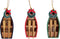 Row Boat Christmas Ornament, Nautical Keepsake, 4 Inches, Set of 3