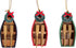 Row Boat Christmas Ornament, Nautical Keepsake, 4 Inches, Set of 3