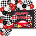 Race Car Birthday Party Decoration Supplies 83PCS Race Car Backdrop Banner and Balloon Garland Kit Happy Birthday Checkered Flags Photo Backdrop for Sports Theme Party Two Fast Birthday Decorations