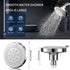 Fixed Shower Head 4 Inch with 5 Functions - AMAZINGAQUA 2021 Newest High Pressure Rainfall Shower Head Wall Mount Bathroom Shower Heads High Flow Rain Shower Head - Chrome