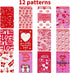 Elcoho 48 Pieces Mini Valentine Day Notepads Spiral Notepads Paper Notepads in 12 Designs for School Valentines Day Party Favors, 3.50 x 2.24 Inch