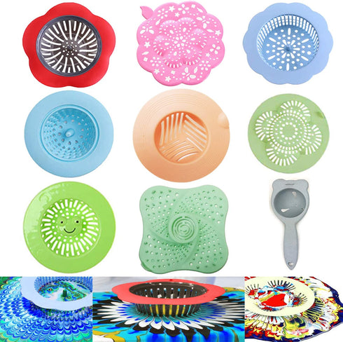 Acrylic Paint Pouring Strainers,9 PACK Acrylic Pouring Strainers,Plastic Flower Strainers Silicone Pouring Drain Basket for DIY Pouring Acrylic Paint and Creating Unique Patterns Art Supplies