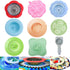 Acrylic Paint Pouring Strainers,9 PACK Acrylic Pouring Strainers,Plastic Flower Strainers Silicone Pouring Drain Basket for DIY Pouring Acrylic Paint and Creating Unique Patterns Art Supplies