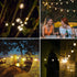 LED Outdoor String Lights, Outdoor Patio Lights, Shineled Waterproof IP64 Commercial Connectable Porch Lights with 12 G40 Globe Plastic Bulbs (2 Spare) for Patio, Backyard, Garden, Bistro, Café (25FT)