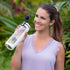 32 oz Glass Water Bottle with Time Marker - EXTRA LID, Reusable, Wide Mouth, Leakproof, 1 Liter Glass Drinking Bottle, Insulated Water Bottle with Silicone Sleeve, Motivational Water Bottle, Waterbottle With Hydrating Reminder (White Sleeve)