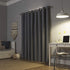 Sun Zero Columbia Thermal Insulated 100% Blackout Grommet Curtain Single Panel, 50" x 95", Gray