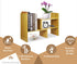 ROYALHOUSE Bamboo Desktop Organizer, Attractive Design, Stand Shelf For Books, Accessories And More, Home D©cor, Ideal Gift For Family & Friends