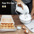 NEWFORCE 30 Grid Single Layer Egg Holder for Refrigerator, BPA Free Egg Storage Container for Fridge, Household Egg Organizer Storage Box for Kitchen & Farm