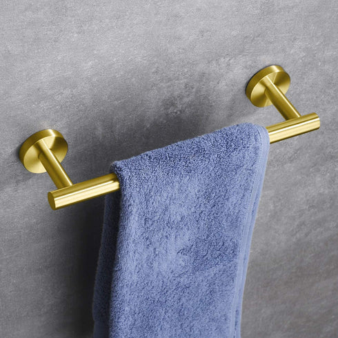 Hoooh 12-Inch Towel Bar Stainless Steel Hand Towel Holder for Bathroom or Kitchen Wall Mount, Brushed Gold, A100L30-BG