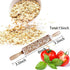 Uspacific Embossing Rolling Pin, Flower Pattern Wooden Laser Engraved Embossed Printing Rolling Pin DIY Tool for Homemade or Christmas Cookies