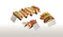 American Metalcraft TSH3 Stainless Steel Taco Holder, 2-3 Compartments, 4" x 8", Silver
