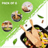Bamboo Spurtle Set Pack of 6, Kitchen Spatula Set, Bamboo Utensils for Cooking, Bamboo Spoons for Cooking with Holder and Box Packaging, Spatulas for Nonstick Cookware