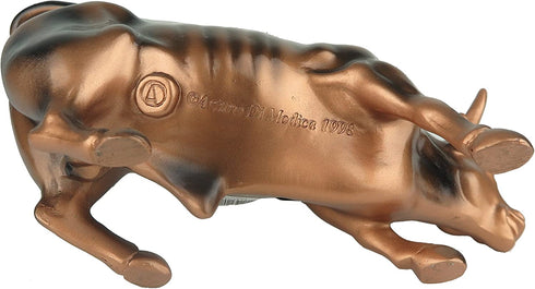 Official Bronze Wall Street Bull Stock Market NYC Figurine Statue (Small 3.5")