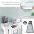 Magnetic Toothbrush Holder Wall Mount Electric Toothbrushes Slots Cosmetic Organizer and Drawer with Phone Holder
