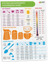Kitchen Conversion Chart Magnet - Imperial & Metric to Standard Conversion Chart Decor Cooking Measurements for Food - Measuring Weight, Liquid, Temperature - Recipe Baking Tools Cookbook Accessories