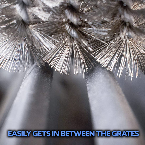 Kona Grill Brush and Scraper - 18" Premium Deep Clean BBQ Accessories Tool, Makes Grill Cleaning Easy - Safe for All Grill Types - Stainless Steel Bristles