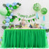 6FT Green Tulle Table Skirt Tutu Table Cloth for St. Patrick's Day Kids Birthday Party Dessert Round Tables Christmas Home Decoration(L 6(ft),H30in)