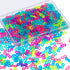 500 Pieces S Clips Rubber Band Clips Plastic Connectors Refills Kit Clip for Loom Bracelets (Colorful)