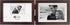 Malden International Designs Dark Walnut Concept Wood Picture Frame, Double Horizontal, 2-4x6, Walnut