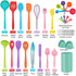 Homikit 42 Pieces Colorful Kitchen Cooking Utensils Set with Holder, Nonstick Silicone Utensil Spatula for Cooking, Heat Resistant Kitchen Tools Spoon Turner Whisk for Cookware, Dishwasher Safe