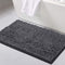 Bathroom Rugs Bath Mats for Bathroom Non Slip Luxury Chenille Bathroom Rug Mat 20x32 Extra Soft and Absorbent Shaggy Rugs Washable Dry Fast Plush Area Carpet Mats for Bath Room, Tub - Grey