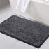 Bathroom Rugs Bath Mats for Bathroom Non Slip Luxury Chenille Bathroom Rug Mat 20x32 Extra Soft and Absorbent Shaggy Rugs Washable Dry Fast Plush Area Carpet Mats for Bath Room, Tub - Grey