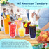 Insulated Tumblers 2-pack 26 oz Made in USA Great for Iced Coffee & Hot Drinks, Clear Double Wall Plastic Tumbler Cups, Microwave, Freezer & Top Rack Dishwasher Safe Reusable Cups by Homestead Choice