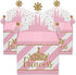 Big Dot of Happiness Little Princess Crown - Treat Box Party Favors - Pink and Gold Princess Baby Shower or Birthday Party Goodie Gable Boxes - Set of 12
