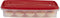 Rubbermaid Specialty Egg Keeper Food Storage Container , Red