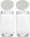 Glass Storage Jars with Lids - Extra Wide Mouth Storage Jar 32 oz - 2 (BPA Free) Plastic Storage Lids - Made in the USA by Jarming Collections