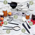 Canning Kit | Canning Supplies Starter Kit | 7 Piece Home Canning Kit | Canning Tools Included: Canning Tongs, Bubble Popper, Jar Lifter, Canning Funnel, Magnetic Lid Lifter, Jar Brush, Jar Wrench