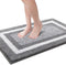 KMAT Bathroom Rugs Bath Mat,Non-Slip Fluffy Soft Plush Microfiber Bath Rugs, Machine Washable Quick Dry Shaggy Shower Carpet Rug for Bathroom, Tub and Shower,Grey,32"x20"