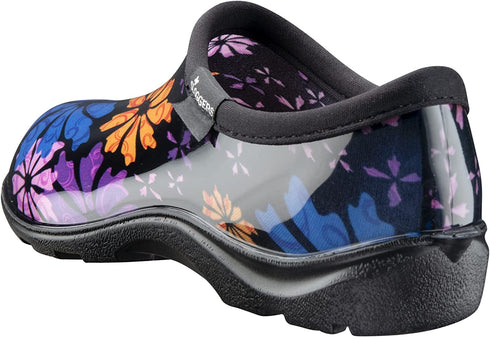 Sloggers Women's Waterproof Rain and Garden Shoe with Comfort Insole, Flower Power, Size 9, Style 5116FP09