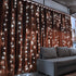 TORCHSTAR 9.8FT — 9.8FT Window Curtain Light, Extendable String Light Kit, Pure White, 8 Modes Outdoor Nativity Scenes for Party, Wedding, Restaurant, Festival, Hotel, Bar, Home, Patio, Garden
