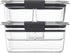 Rubbermaid Brilliance Food Storage Container, Salad and Snack Lunch Combo Kit, Clear, 9 Piece Set 1997843