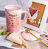Mugpie Mom Gifts Coffee Mug- Funny Birthday Gifts for Mom from Daughter Son Boy Girl Kids - Mother's Day Christmas gifts for Mom Mother Mommy Women -Cute Pink Thank You for Being My Mom Mug +Gifts Box
