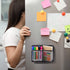 Workablez Magnetic Pencil Holder - 2 Generous Compartments Magnetic Storage Basket Organizer - Extra Strong Magnets - Perfect Mesh Pen Holder to Hold Whiteboard, Locker Accessories€¦